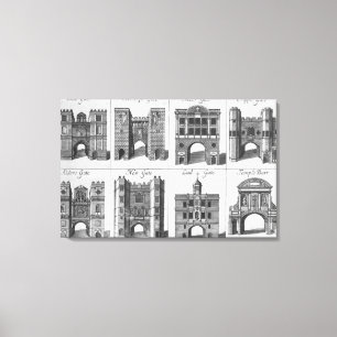 Die acht Tore der Stadt von London Leinwanddruck