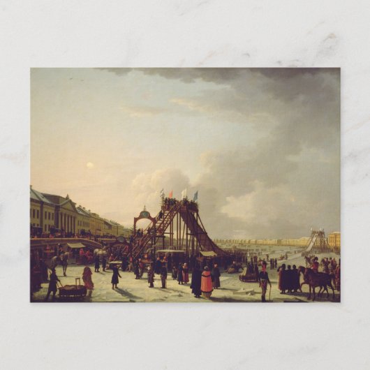 Die Achterbahnen an der Neva in St. Postkarte (Vorderseite)