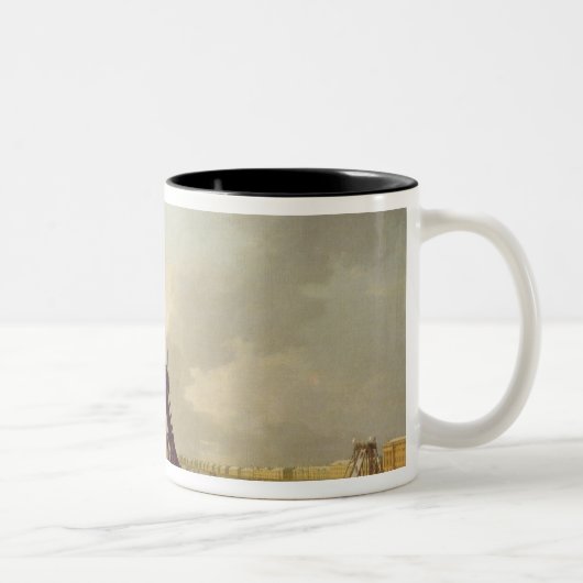 Die Achterbahnen auf dem Neva in St. Zweifarbige Tasse (Rechts)