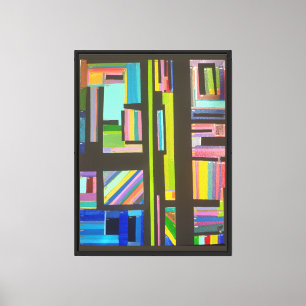 Die Acryl-Geometrische-Abstraktion Leinwanddruck