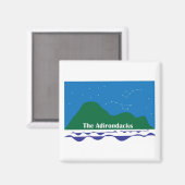 Die Adirondack-Sterne Magnet (Vorderseite/Rückseite)