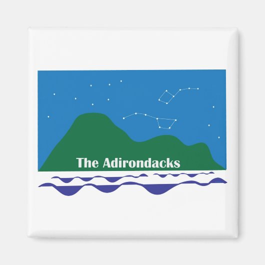 Die Adirondack-Sterne Magnet (Vorne)
