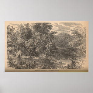 Die Adirondacks in der Olden Times Poster