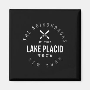 Die Adirondacks Lake Placid New York Skifahren Sno Magnet