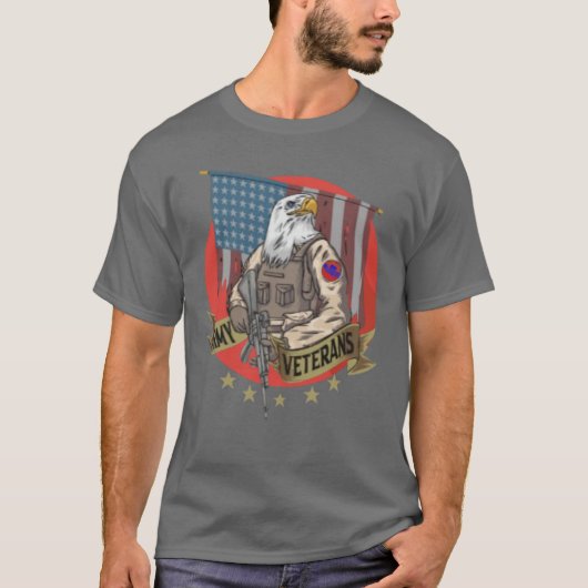 Die Adler-Veteranen-Armee T-Shirt (Vorderseite)