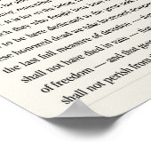 Die Adresse von Gettysburg. Poster (Ecke)