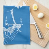 Die Aerodynamik eines Basset Hounds Geschirrtuch (Viertel Falte)