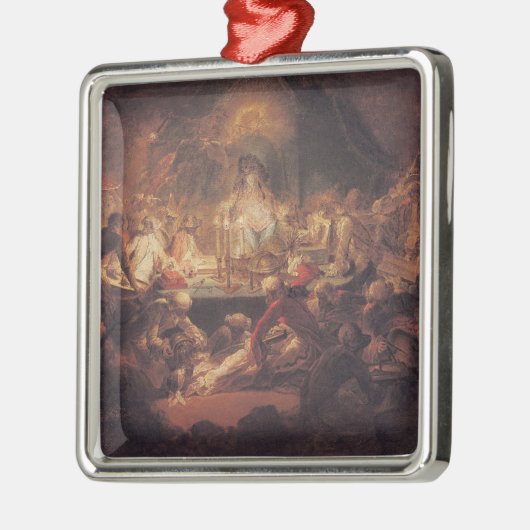 Die Affe-Freimaurer Silbernes Ornament (Links)