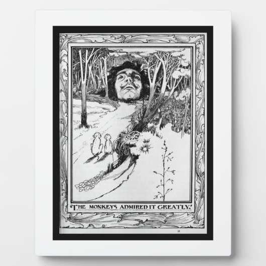 Die Affen bewunderten es großartig Fotoplatte (Vorderseite)