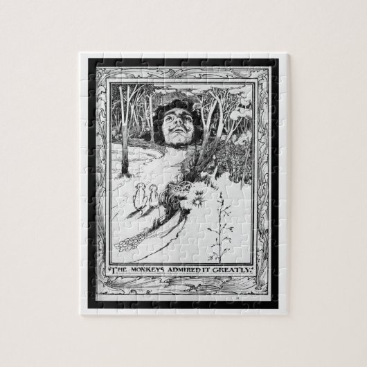 Die Affen bewunderten es großartig Puzzle (Vertikal)