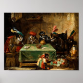 Die Affengruppe Tabakrauchen Poster (Vorne)