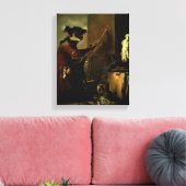 Die Affenmalerin, 1740 (Öl auf Leinwand) Leinwanddruck (Insitu (Wohnzimmer))