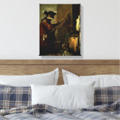 Die Affenmalerin, 1740 (Öl auf Leinwand) Leinwanddruck (Insitu (Schlafzimmer))