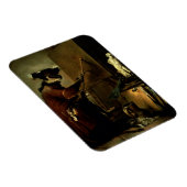 Die Affenmalerin, 1740 (Öl auf Leinwand) Magnet (Rechte Seite)