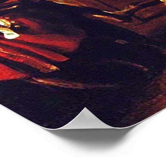 Die Affenmalerin Poster (Ecke)