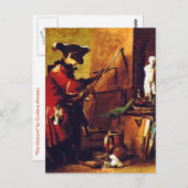 Die Affenmalerin Postkarte (Vorne/Hinten)