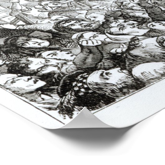 Die Affray in der Hohen Kirche, Edinburgh Poster (Ecke)