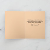 Die Afrikanische Amerikanerin zu einem religiösen  Karte (Innenseite)