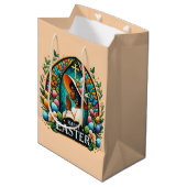 Die Afrikanische Amerikanerin zu einem religiösen Mittlere Geschenktüte (Vorderseite Schrägansicht)