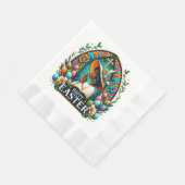 Die Afrikanische Amerikanerin zu einem religiösen  Serviette (Ecke)