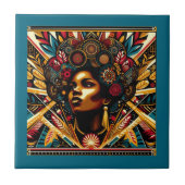 Die afrikanische Kultur Fliese (Vorderseite)