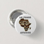 Die afrikanische Macht für Frauen Button (Vorne & Hinten)