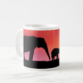 Die afrikanischen Elefanten gerettet Kaffeetasse (Vorderseite Links)