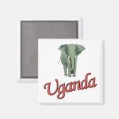 Die afrikanischen Elefantenmagnete Magnet (Vorderseite/Rückseite)