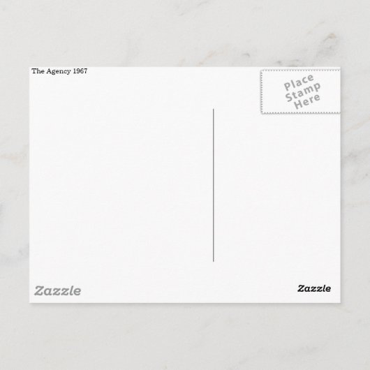 Die Agentur Postcard Postkarte (Rückseite)