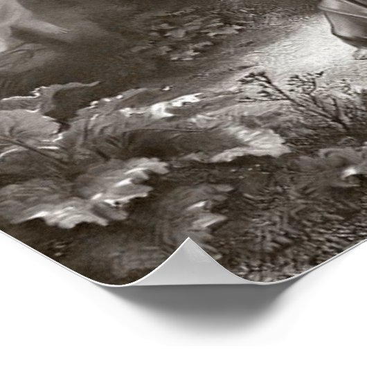 Die Agonie im Garten treibt Inspiration hervor Poster (Ecke)