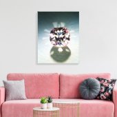 Die Agra Diamond Leinwanddruck (Insitu (Wohnzimmer))