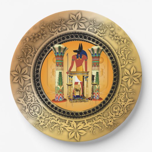 Die Ägypten-Gott anubis Pappteller (Vorderseite)