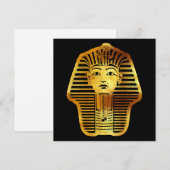 Die ägyptische Goldene Tutanchamun-Maske Feiertagskarte (Vorne/Hinten)