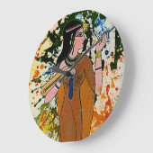 Die ägyptische Verzauberung von Michael Moffa Große Wanduhr (Winkel)