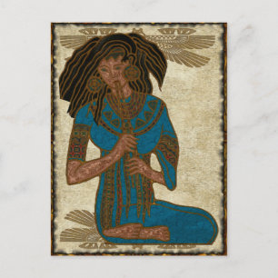 Die ägyptische Volkskunst Postkarte