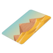 Die ägyptischen Pyramiden sind pyramidenförmig ang Magnet (Linke Seite)
