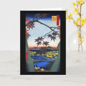 Die Ahornbäume - Ando Hiroshige Karte (Gelbe Blume)