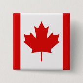 Die Ahornleaf-Flagge Kanadas Button (Vorderseite)