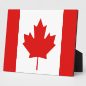 Die Ahornleaf-Flagge Kanadas Fotoplatte (Seite)