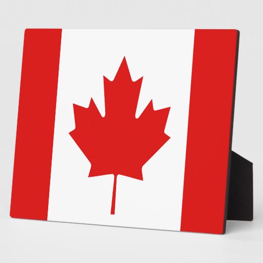 Die Ahornleaf-Flagge Kanadas Fotoplatte (Seite)