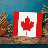 Die Ahornleaf-Flagge Kanadas Fotoplatte (Seite)