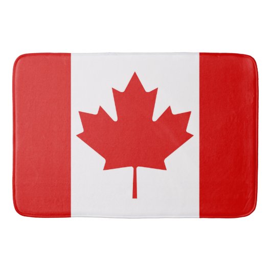 Die Ahornleaf-Flagge Kanadas groß Badematte (Vorderseite)