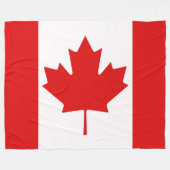 Die Ahornleaf-Flagge Kanadas groß Fleecedecke (Vorderseite (Horizontal))