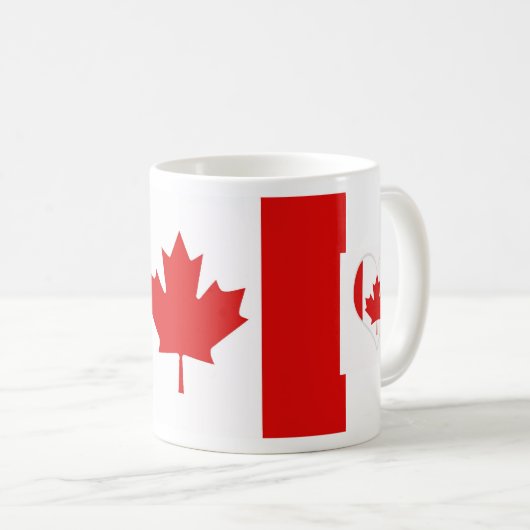 Die Ahornleaf-Flagge Kanadas Kaffeetasse (VorderseiteRechts)