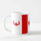 Die Ahornleaf-Flagge Kanadas Kaffeetasse (Links)