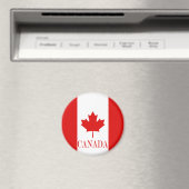 Die Ahornleaf-Flagge Kanadas Magnet (In Situ (Geschirrspüler))