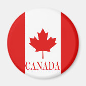 Die Ahornleaf-Flagge Kanadas Magnet (Vorne)