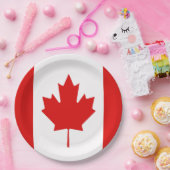 Die Ahornleaf-Flagge Kanadas Pappteller (Party)