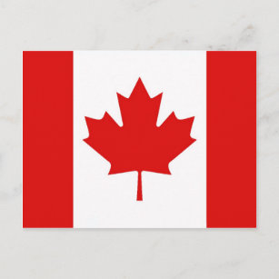 Die Ahornleaf-Flagge Kanadas Postkarte