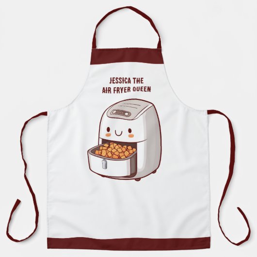 Die Air Fryer Queen Schürze (Vorderseite)